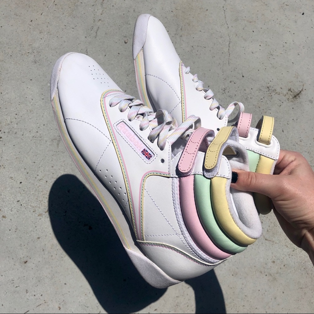 Women’s Reebok freestyle hi - Glow Series sneakers
